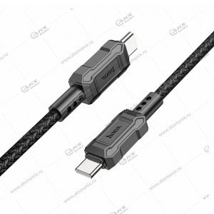 Кабель Hoco X94 Leader 60W charging data cable Type-C-Type-C 1m черный