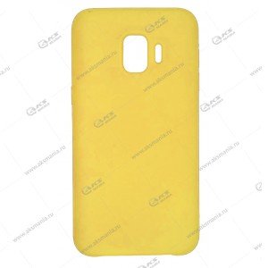 Силикон тонкий с логотипом Samsung J2 Core желтый