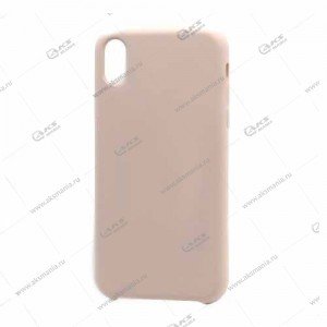 Silicone Case (Soft Touch) для iPhone XS Max пурпурно-серый