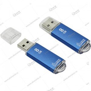 Флешка USB 2.0 8GB SmartBuy V-Cut Blue