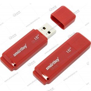 Флешка USB 2.0 16GB SmartBuy Dock Red