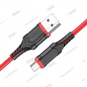Кабель Borofone BX67 Micro USB красный
