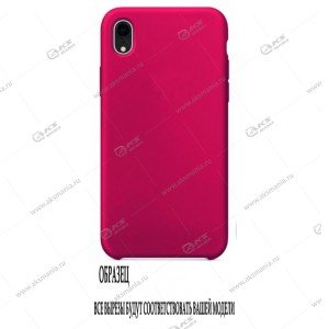 Silicone Case iPhone 5/5S/5SE оригинал розово-красный