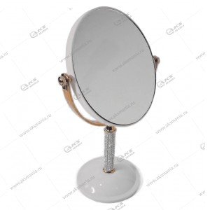 Зеркало для макияжа настольное MS-520-6 15x12см белый