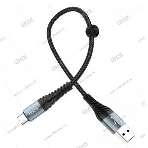 Кабель Hoco X38 Cool charging data cable Type-C 0.25m черный