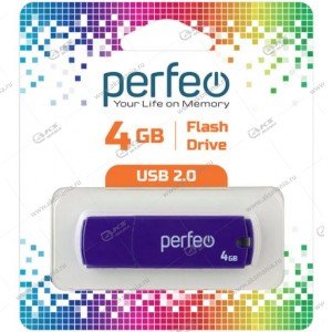 Флешка USB 2.0 4GB Perfeo C05 Фиолетовый