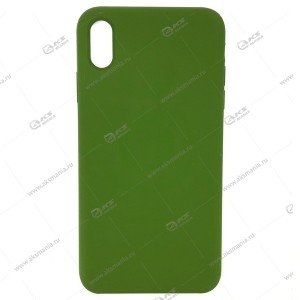 Silicone Case (Soft Touch) для iPhone XR хаки