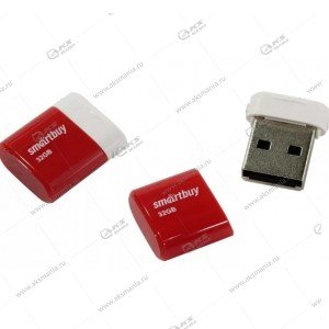 Флешка USB 2.0 32GB SmartBuy Lara Red (красный)