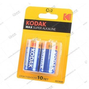 Элемент питания Kodak MAX LR14/2Bl Super Alkalin
