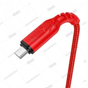 Кабель Hoco X59 Victory charging data cable for Micro USB 2m красный