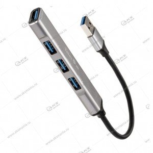 USB-HUB TELECOM USB3.0+3 USB2.0, aAluminum Sheel, 0.2m TA308U