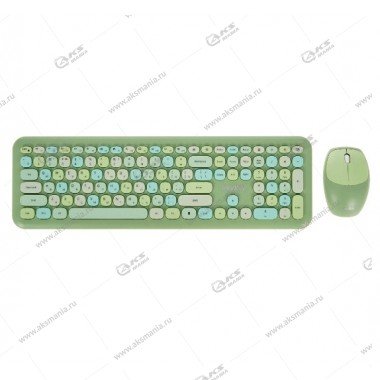 Комплект беспроводной Smartbuy SBC-666395AG-G, зеленый, клавиатура+мышь