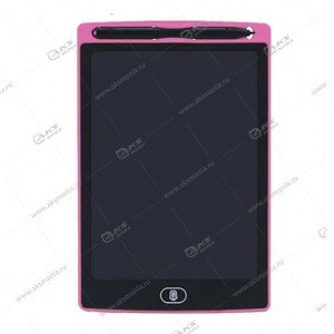 Портативный цифровой планшет для рисования 12" розовый