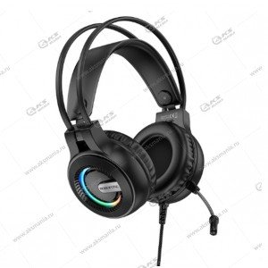 Наушники Borofone BO111 Eminent gaming с микрофоном черный