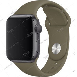 Ремешок силиконовый для Apple Watch 38mm/ 40mm хаки