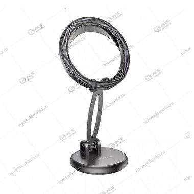 Автодержатель Borofone BH114 Star metal ring magnetic для телефона на торпеду серый металл