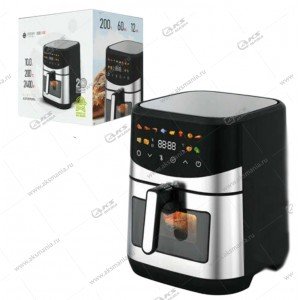 Аэрогриль Deespi DEE-100 10л, 2400W сенсорный экран, окошко,(2х спиральный) черный
