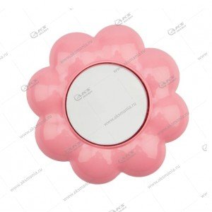 Выключатель 1 клавишный KRANZ HAPPY Цветок скрытой установки бело-розовый KR-78-0623