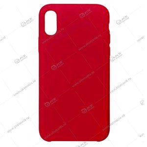 Silicone Case (Soft Touch) для iPhone X красный