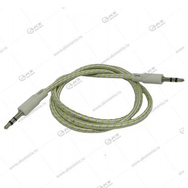 Aux HB T03 тканевый 1м зеленый