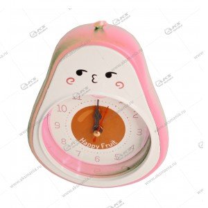 Часы MF-235 "Авокадо" будильник розовый
