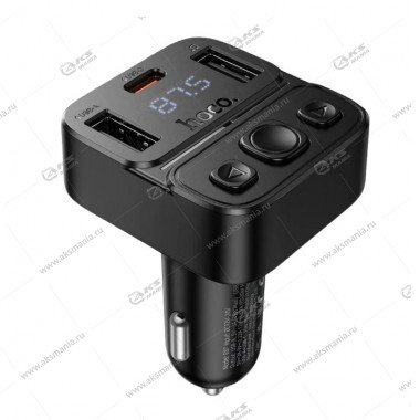 FM Модулятор Hoco E87 Delta 35W(1A1C) черный