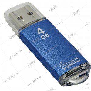 Флешка USB 2.0 4GB SmartBuy V-Cut Blue
