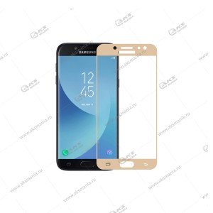 Защитное стекло Samsung J5 (2017)/J530 3D Gold