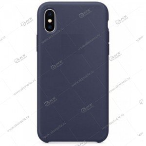 Silicone Case (Soft Touch) для iPhone XS Max темно-синий