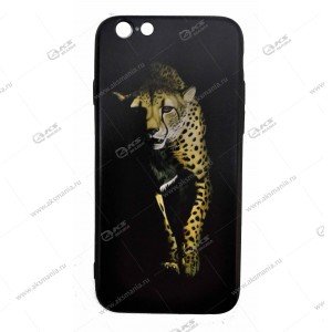 Силикон с рисунком для iPhone 6 Леопард