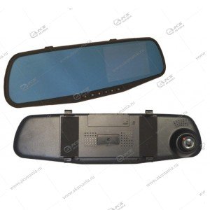Зеркало-видеорегистратор MRM D70 4,3" сенсорный экран поддержка 32G карты памяти, с двумя камерами