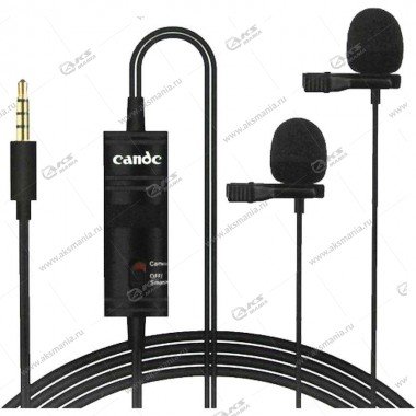 Микрофон Candc DC-C2 2 Mic для камер и телефонов