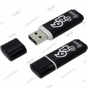 Флешка USB 2.0 64GB SmartBuy Glossy Black