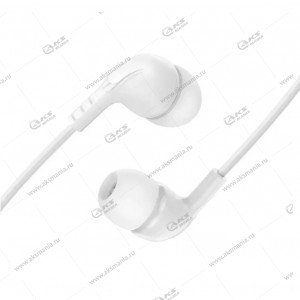 Наушники Borofone BM83 Craft universal earphones с микрофоном белые