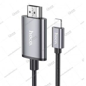 Кабель Hoco UA27 HD экранный кабель iP на HDTV серый металл