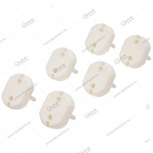 Заглушка для розеток HALSA 3,7x3,3x2,5см, PP (6шт/уп)