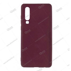 Silicone Cover для Huawei Honor P30 малиновый