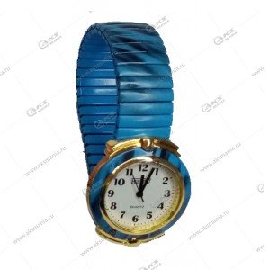 Наручные часы на резинке металлические голубой