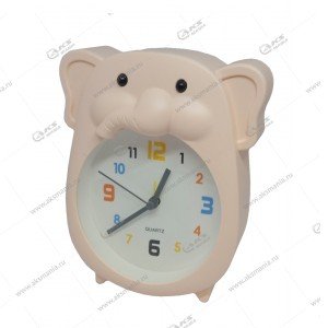 Часы 66261 "Слоненок" будильник розовый