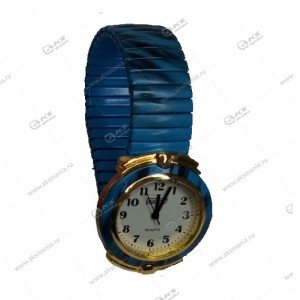 Наручные часы на резинке металлические синий