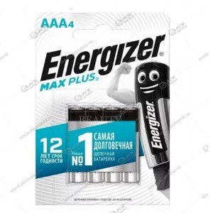 Элемент питания Energizer AAA LR03 Max Plus/4BL