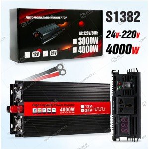 Автомобильный инвертор 24V на 220V 4000W
