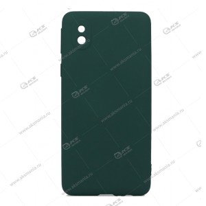 Silicone Cover 360 для Samsung A01 Core темно-зеленый