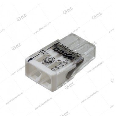 2273-202 Экспресс-клемма WAGO 2-проводная до 2,5мм  (100шт уп. ЦЕНА ЗА УАКОВКУ) 07-5131