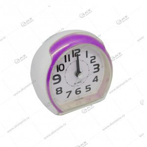 Часы 3018 будильник фиолетовый