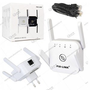 Wi-fi усилитель сигнала ретранслятор (репитер) LV-WR24Q 220V 802.11n/b/g, 300 Мбит черный