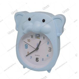 Часы 66261 "Слоненок" будильник голубой