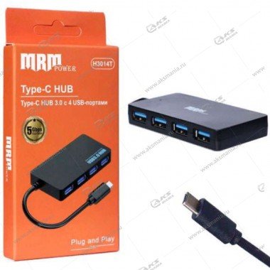 Хаб H3014T 4USB порт 3.0 Type-C