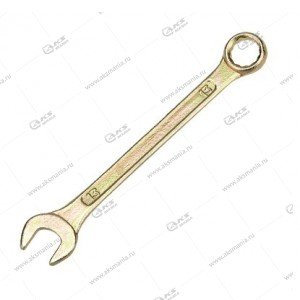 Ключ гаечный REXANT комбинированный (накидной + рожковый 13 мм, желтый цинк
