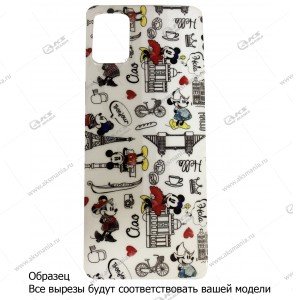 Силикон с рисунком Samsung A01 Core "Mickey путешественник"